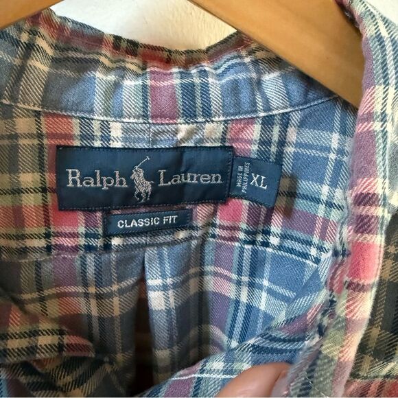 Polo Ralph Lauren Checkered Plaid Flannel Button Down XL NWOT - Picture 6 of 12
